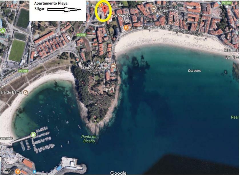 Apartamento Playa Silgar Sanxenxo Eksteriør bilde